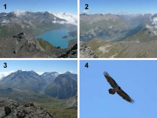1. Moncenisio; 2. Maurienne; 3. Gruppo Ambin-Sommeiller; 4. Gipeto