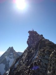 La vetta della Levanna Occidentale, e dietro la Levanna Centrale