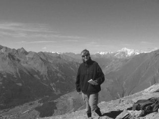 In vetta con vista sul Montebianco