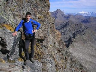 mauro sul ripido vicino alla vetta