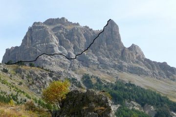 ferrata lauzet schizzo di rotta