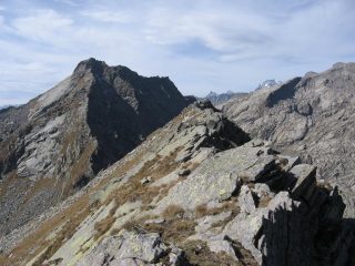 La cresta pianeggiante della Punta Manda