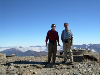 con il mio amico Luca in cima