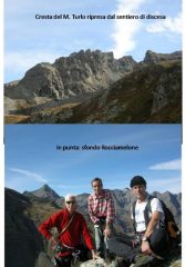 foto della cresta e gruppo in punta