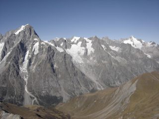 Vista sul gruppo del monte bianco