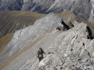 ARRIVO IN CIMA PER LA CRESTA NW