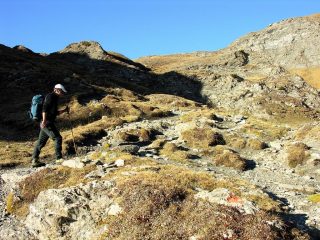 Davide sale verso il Col Longet (14-10-2007)