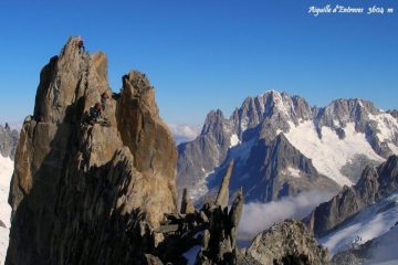 La vetta ... poco sotto il passaggio di IV grado