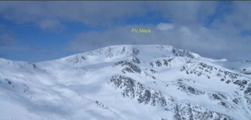 Pic Mayà visto dal Pic dels Pedrons