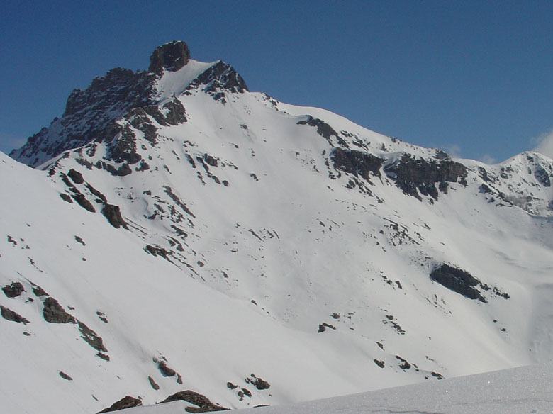 Il Grand Roc Noir visto dal Grand Vallon
