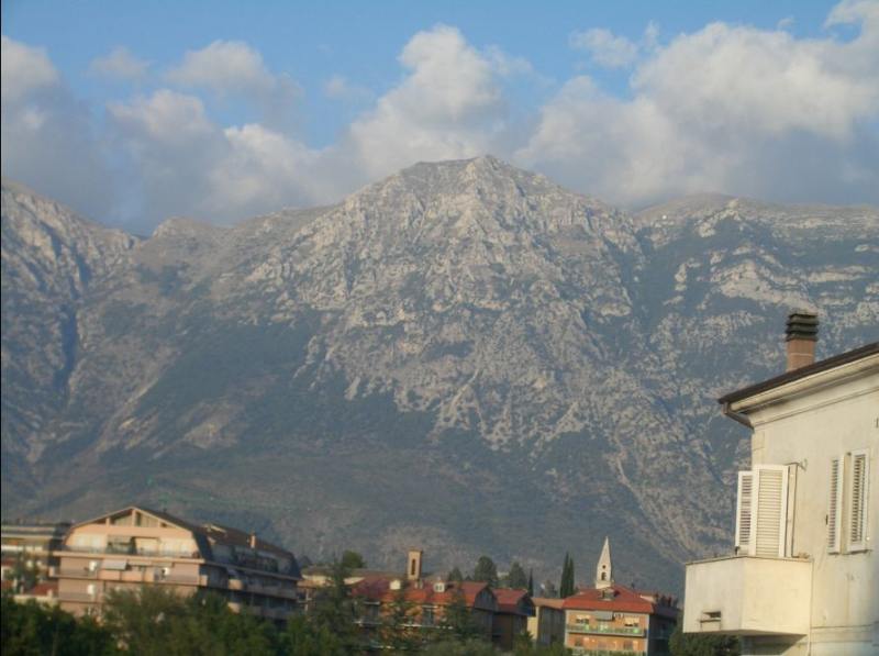 il Morrone di Pacentro visto da Sulmona