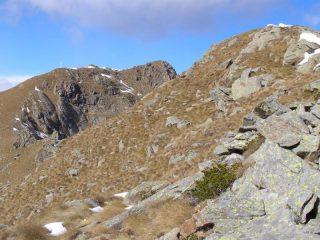 La cresta da verso la Punta Nord