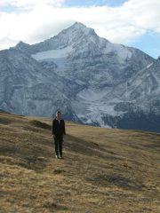 nei pressi della P. de la Pierre - sfondo La Grivola