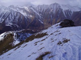 dalla punta si vede la povertà di neve