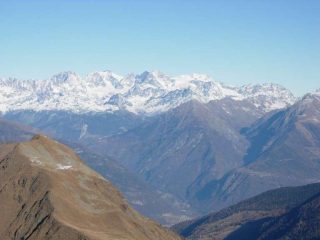 Il gruppo del Bernina dalla vetta