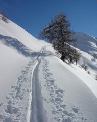 Sulla cresta dell'anticima
