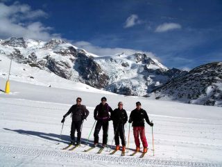nella parte alta delle piste