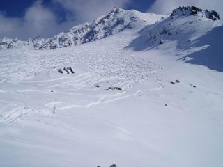 partenza e itinerario della discesa(foto 