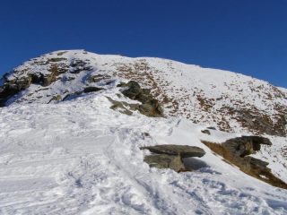 Gli ultimi metri della salita