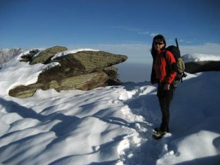 Magica Irina nella parte finale della salita