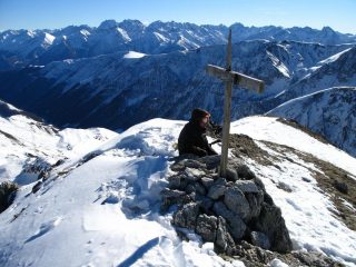 la vetta della Punta Parvo (8-12-2007)