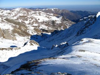 panorami dalla cima : il vallone di salita (8-12-2007)