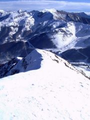 La cresta finale vista dall'alto