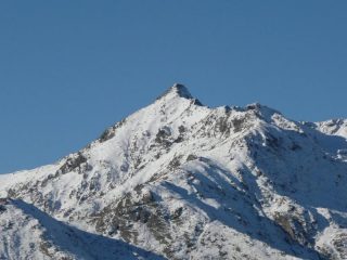 Primo piano su punta Verzel.