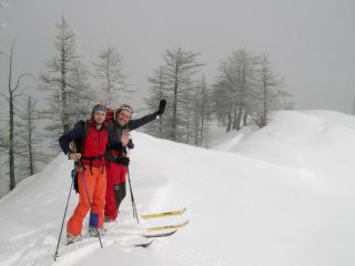 Andrea e Beppe quasi in cima