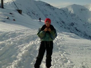 Telma alla stazione della seggiovia