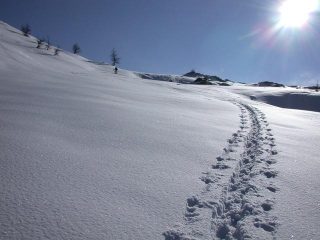 Pendii finali verso l'anticima di Rocca Bianca