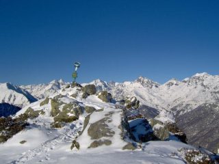 La vetta con la testata della Val di Viù