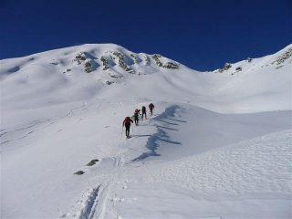 In risalita per la seconda discesa!!
