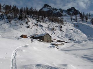 arrivando alla baita