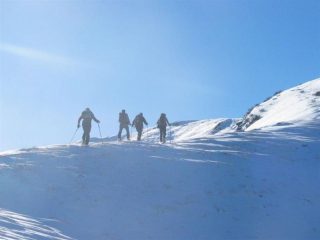 Sulla dorsale in salita