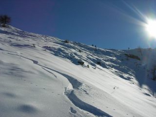 ..la prima conca invitante sotto l'intaglio fra Lubin e Cugulet