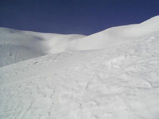condizioni di innevamento nella parte alta