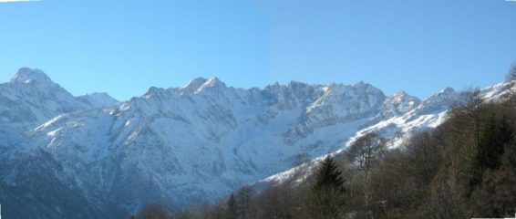 panorama dalla ciamarella (sx) alla Levanna (dx)