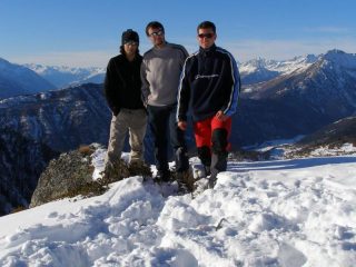 Il trio in cima