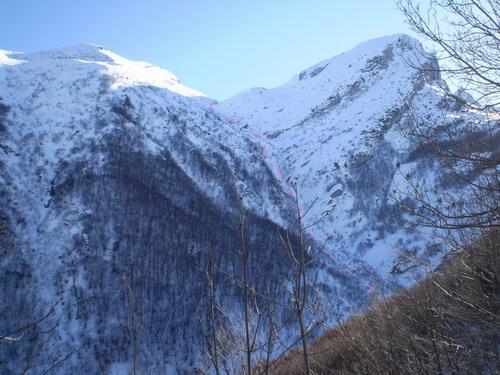 L'itinerario di salita