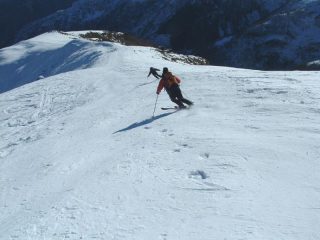 il primo tratto di discesa