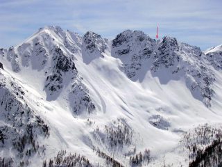 Il canale visto dalle piste di Crevacol