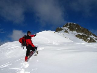 Stelvio nella parte alta della cresta...batte la traccia ! (30-12-2007)