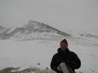 Sotto il Monte Grosso freddo vento e tormenta