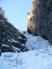 scendendo dal primo tiro