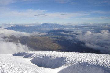 dalla vetta verso gli altopiani
