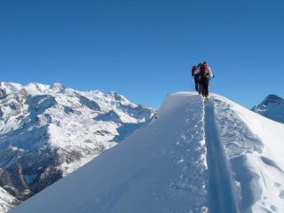 l'arrivo in vetta