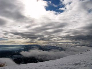 ...il tempo appena arrivato al Monte Soglio...