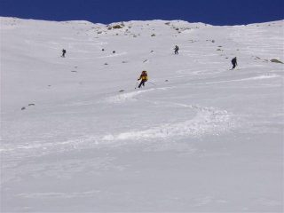 il primo tratto di discesa