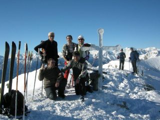 otaner con Roby e tre venariesi incontrati lungo il percorso
